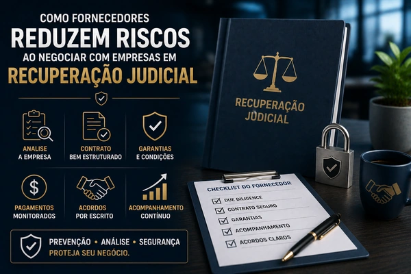 Como fornecedores podem reduzir riscos ao negociar com empresas em Recuperação Judicial