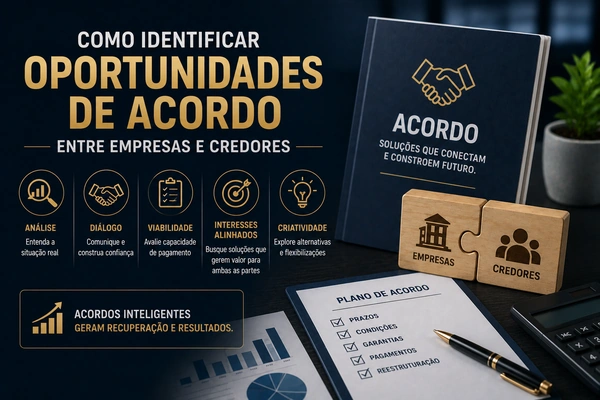 Como identificar oportunidades de acordo entre empresas e credores