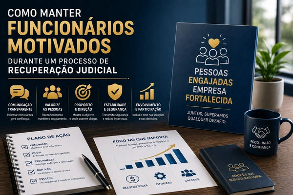 Como manter funcionários motivados durante um processo de Recuperação Judicial