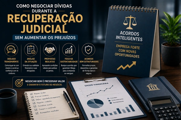 Como negociar dívidas durante a Recuperação Judicial sem aumentar os prejuízos