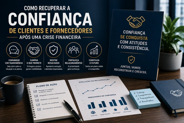 Como recuperar a confiança de clientes e fornecedores após uma crise financeira