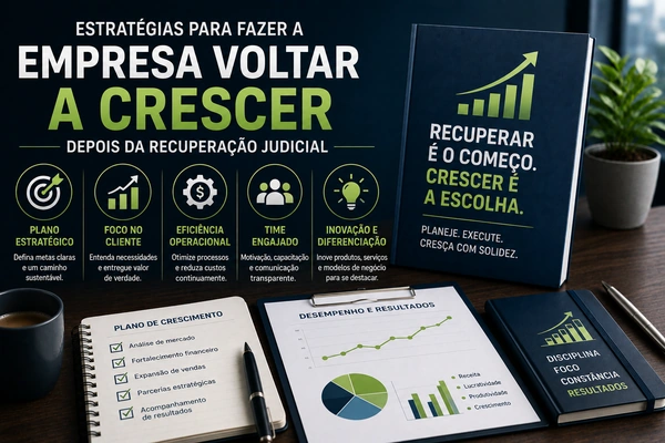 Estratégias para fazer a empresa voltar a crescer depois da Recuperação Judicial