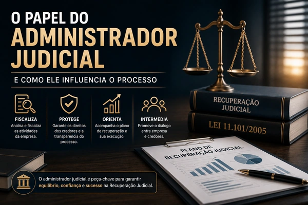 O papel do administrador judicial e como ele influencia o processo
