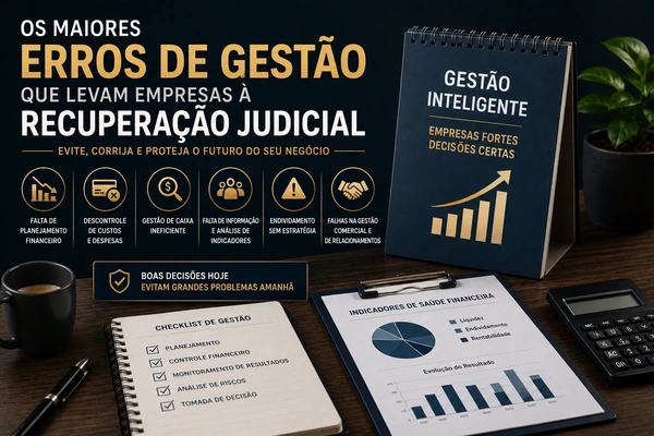 Os maiores erros de gestão que levam empresas à Recuperação Judicial