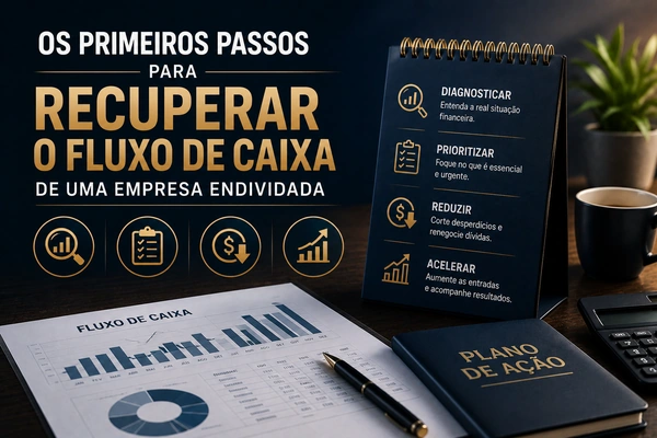 Os primeiros passos para recuperar o fluxo de caixa de uma empresa endividada 