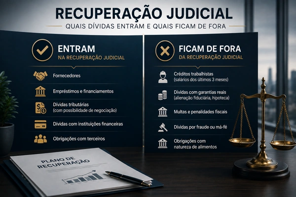 Quais dívidas entram na Recuperação Judicial e quais ficam de fora