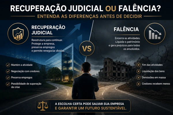 Recuperação Judicial ou falência entenda as diferenças antes de decidir