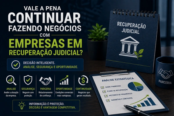 Vale a pena continuar fazendo negócios com empresas em Recuperação Judicial