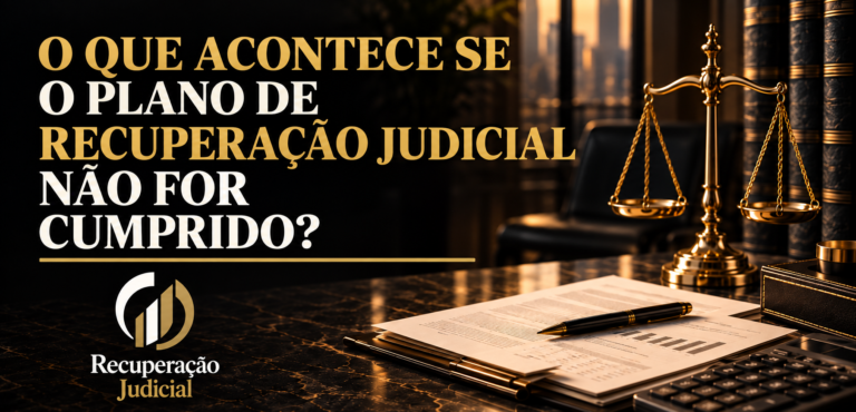 O que acontece se o plano de recuperação judicial não for cumprido?