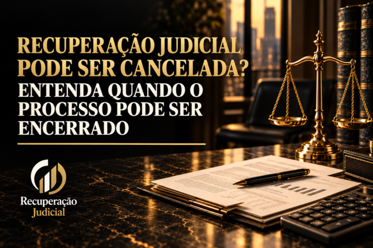 Recuperação judicial pode ser cancelada? Entenda quando o processo pode ser encerrado.
