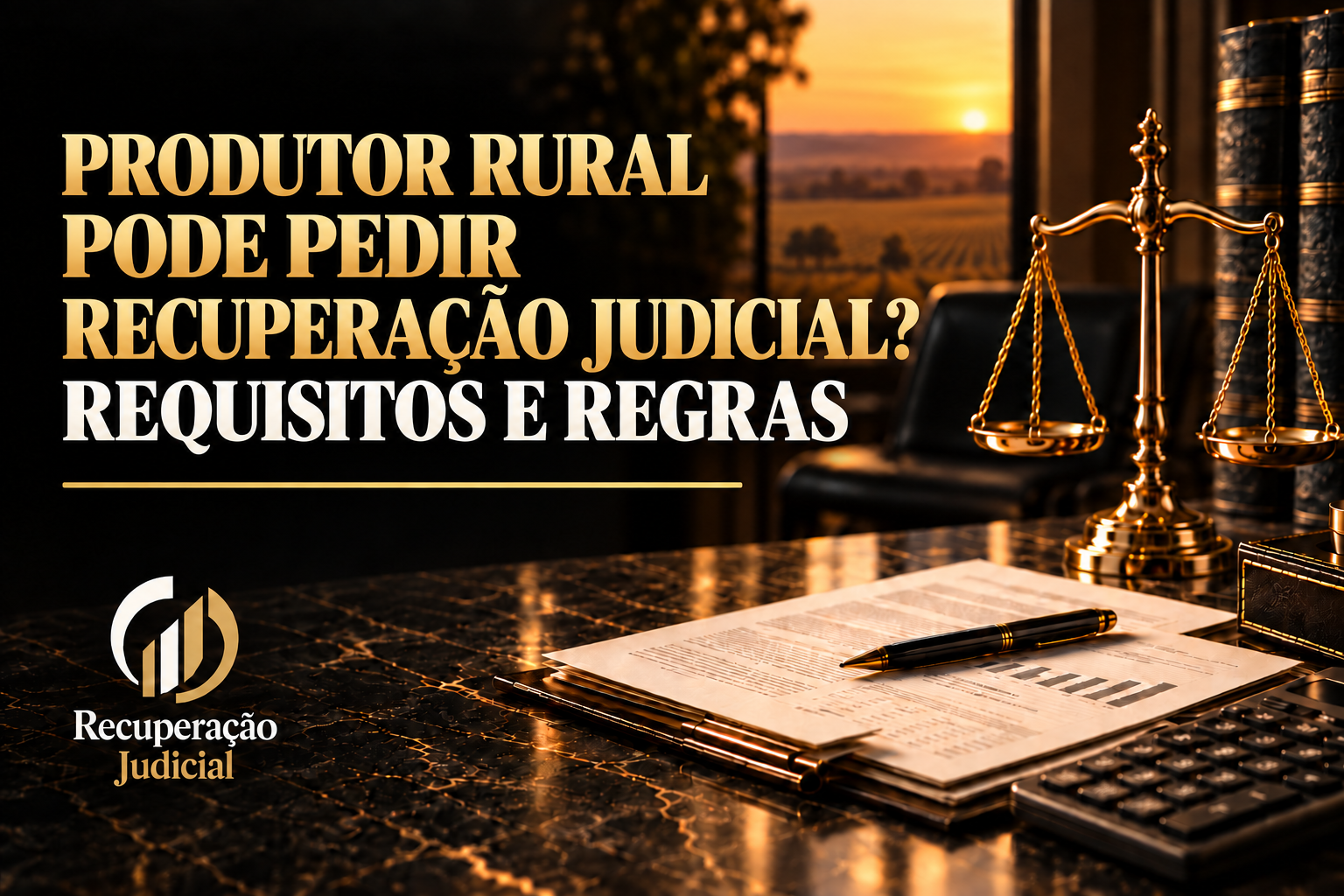 Produtor rural pode pedir recuperação judicial? Requisitos e regras.