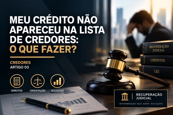 Meu Crédito Não Apareceu na Lista de Credores: O Que Fazer?